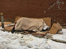 homeless in winter