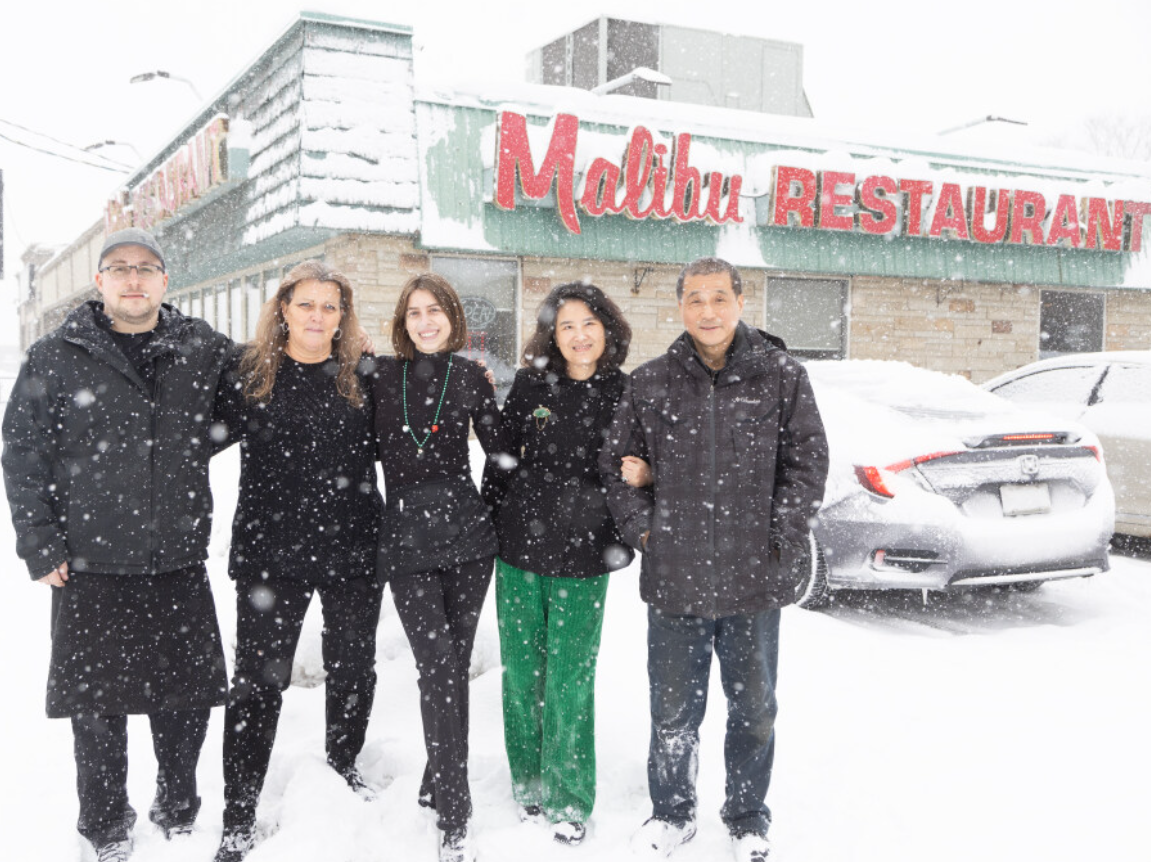 The iconic red Malibu Restaurant sign is being taken down from the east London building, and its owners are bringing it with them to a new home.