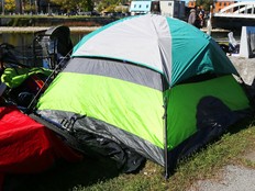 Encampment residents' possessions