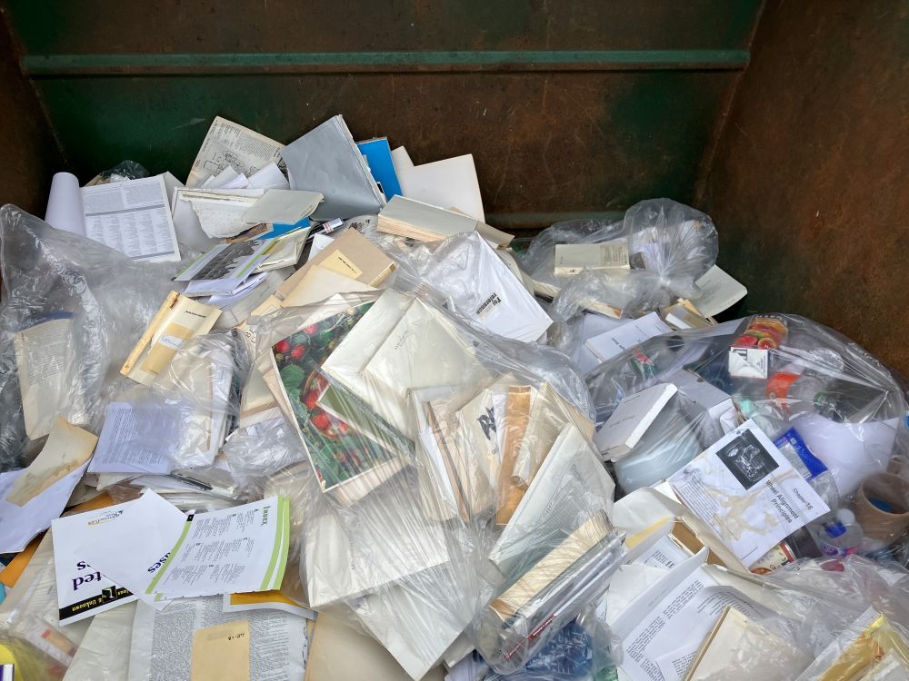 more than 10,000 books at Beal destroyed