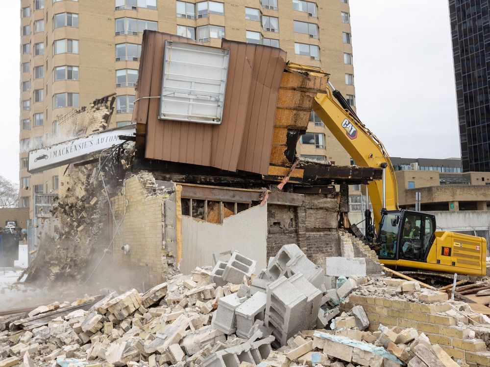 A weekend blaze that gutted a core-area building will not change plans for a residential tower development on site. 