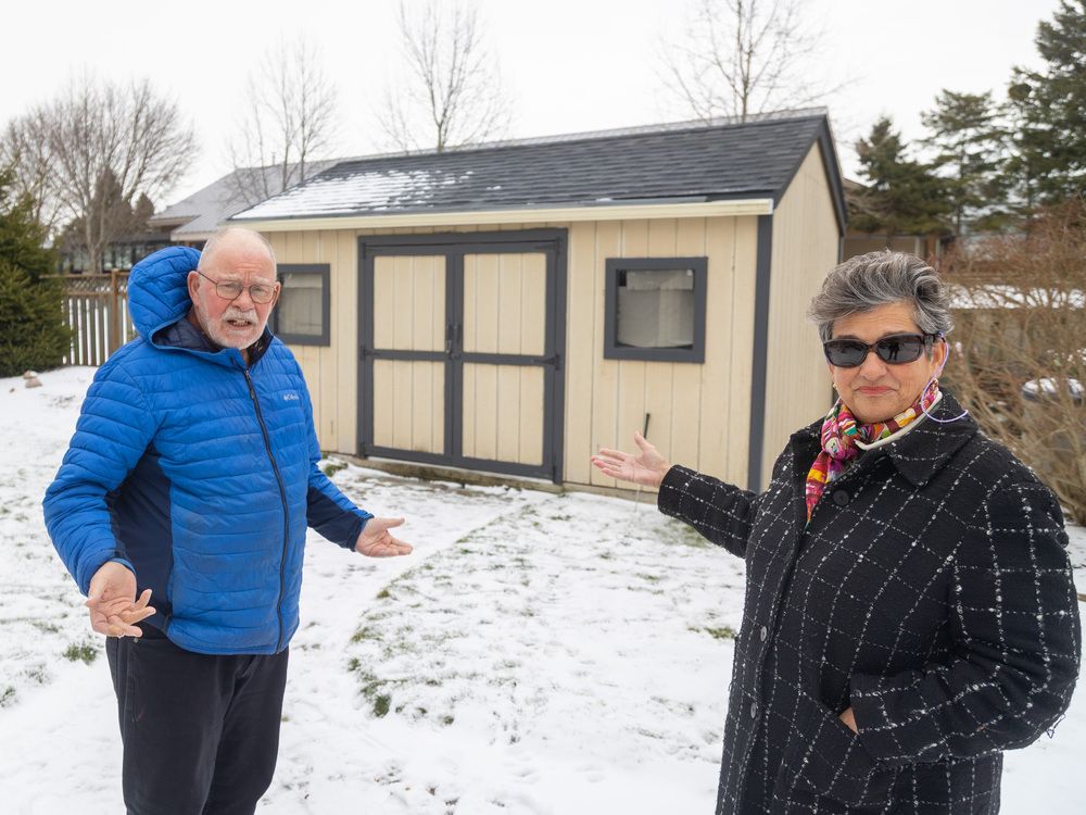 A London neighbourhood fears a piece of their yards will be seized by the federal government.