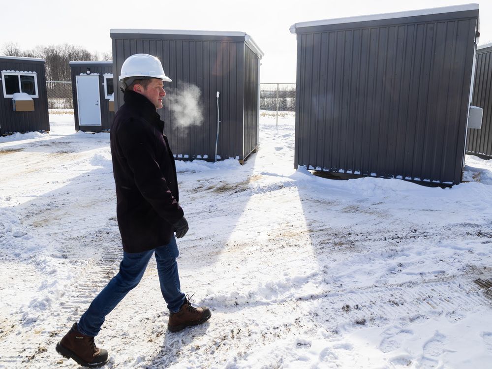 The campground-style site will eventually house up to 70 people.