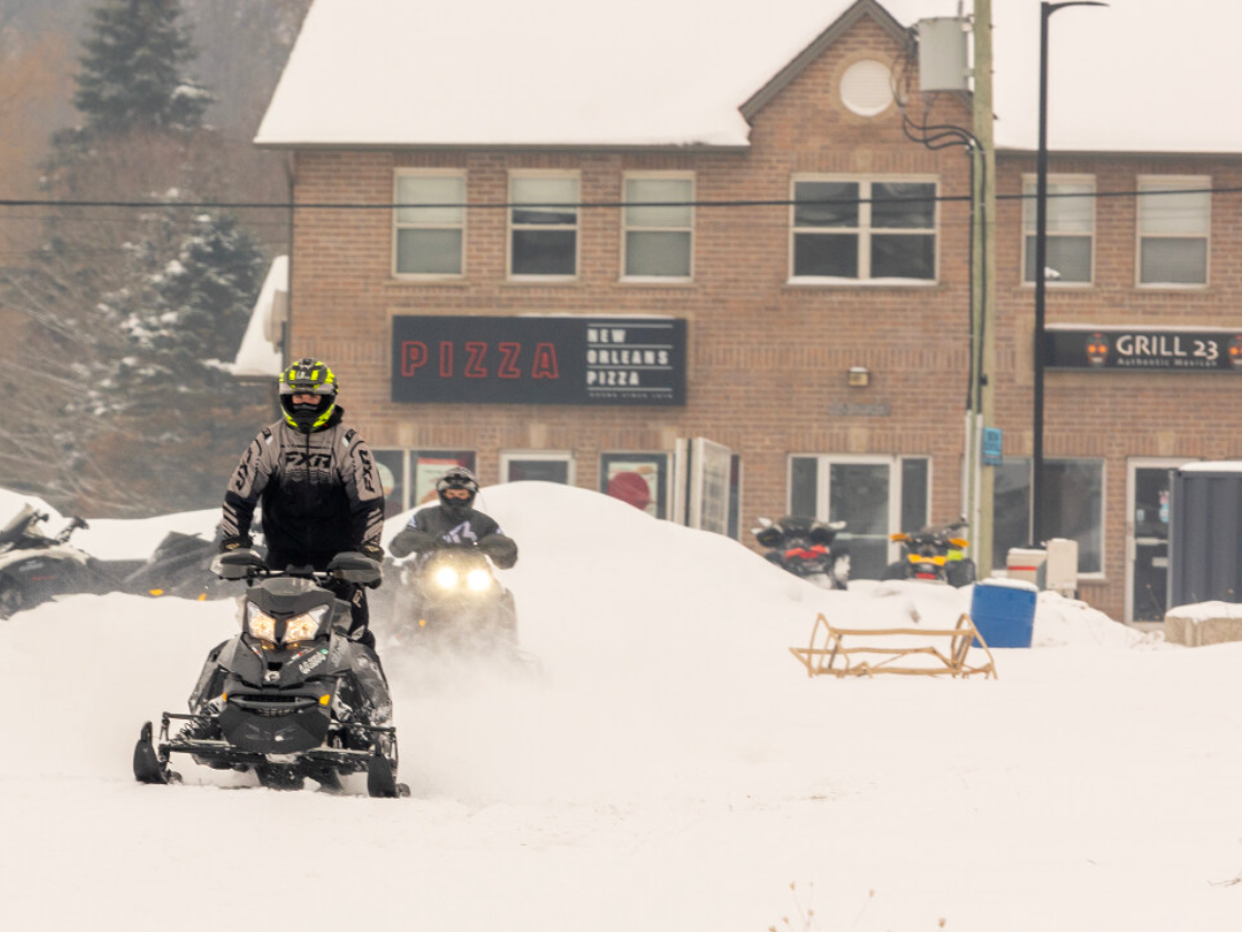 It's been a harsh winter so far. But it's been perfect for snowmobilers. And for the owners of a business located at the end of a snowmobiling trail? It's been even better