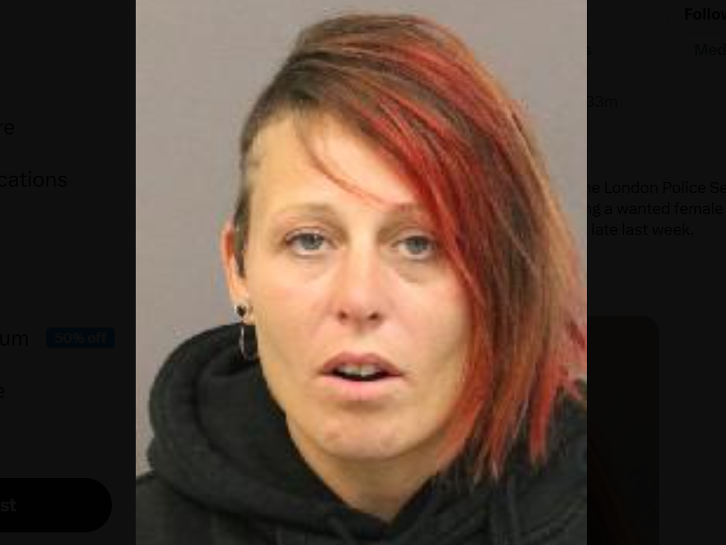 Woman, 37, sought after armed robbery at London business: Police