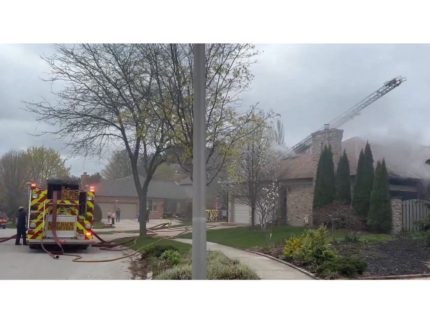 Damage was estimated at more than $1 million after fire gutted a home, officials with the London Fire Department said on Sunday.