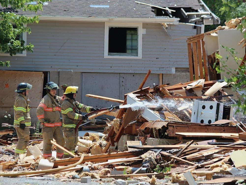 One person was taken to hospital in critical condition, London Fire Department officials say.