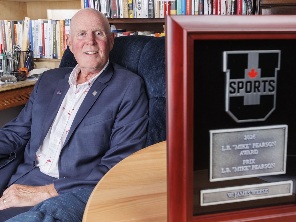 Longtime Western professor Jim Weese has received the L.B. "Mike" Pearson Award from U Sports