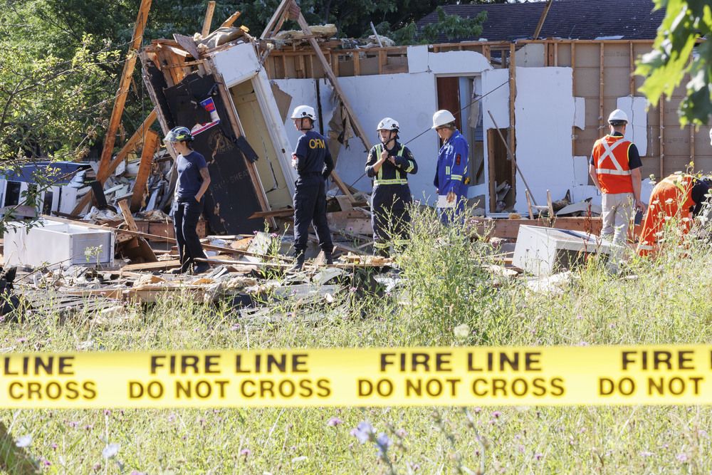 One man suffered critical injuries in the explosion on July 29 that levelled a house on Base Line Road
