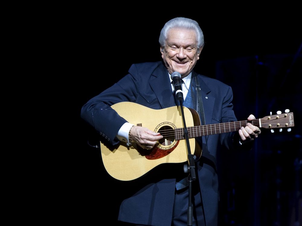 Tommy Hunter performs during his final concert