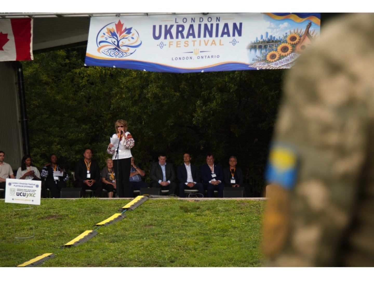 Traditional music and dance filled Harris Park on Sunday as London’s Ukrainian community marked the 35th anniversary of the country’s independence.