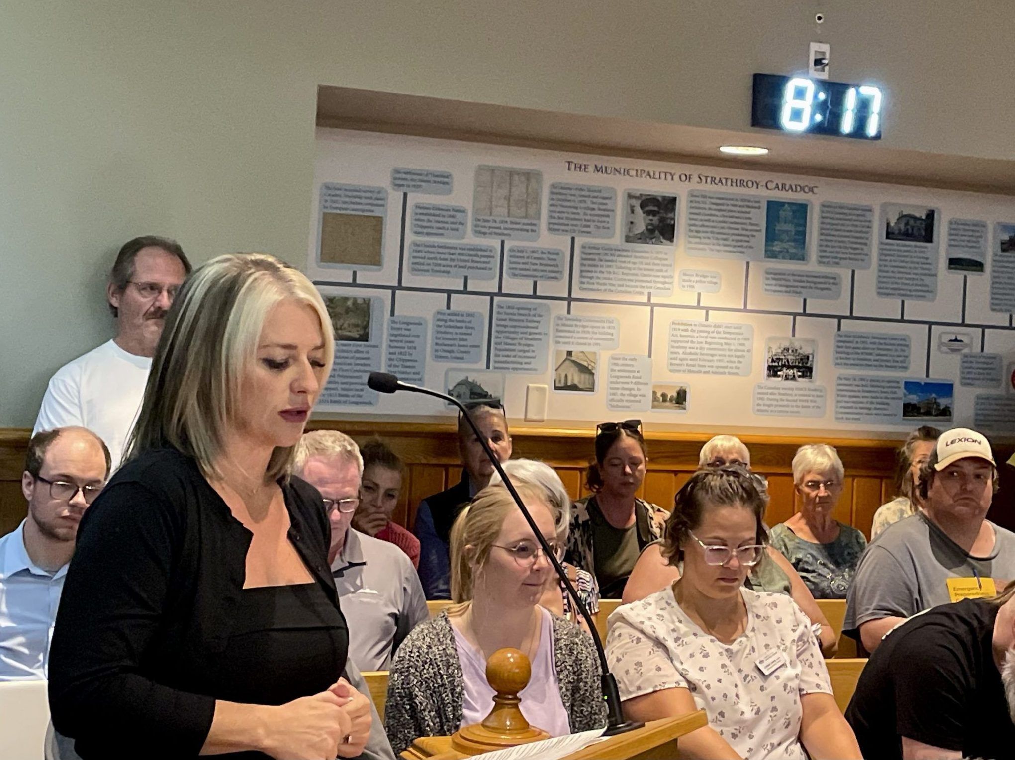 "Think about the community, your children and your grandchildren," one resident said.