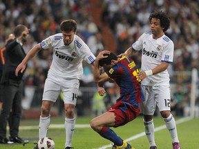 Real Madrid saw this Busquets posture often last night