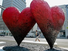 Jim Dine's heart scupture at MMFA