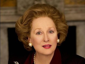 Meryl Streep as British prime minister Margaret Thatcher. Photo by Alex Bailey
