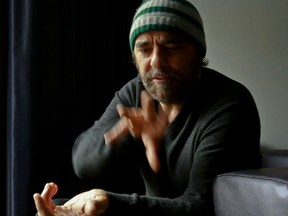 Musician Daniel Lanois in conversation with The Gazette in Montreal on Thursday, October 28, 2010. Photo by Dave Sidaway, The Gazette