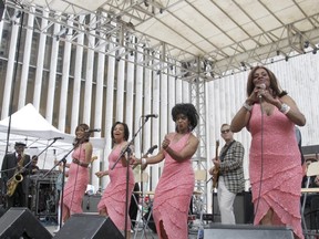 The Velvelettes perform at Ponderosa Stomp's "Detroit Breakdown" at New York's Lincoln Center, July 31, 2010. Photo by Joseph A. Rosen.