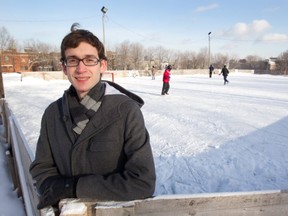 James McKinney created an application to keep track of skating rinks. Now, he's designed a web application to let people design their own budget for the Plateau. Photo by The Gazette's Allen McInnis.