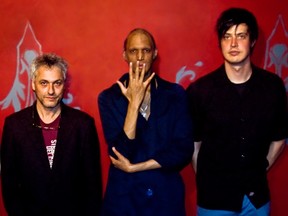 Marc Ribot's Ceramic Dog: Left to right: Marc Ribot,  bassist Shahzad Ismaily and drummer Ches Smith. Photo: Cassandra Jenkins. Courtesy of Montreal international Jazz festival.
