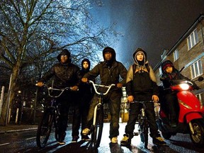 South London juvenile delinquents ready to battle alien invaders in Attack the Block.