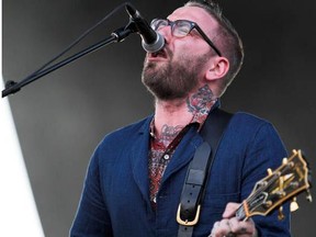 City and Colour's lead singer and guitarist Dallas Green performs at the Osheaga Music and Arts Festival in Montreal, July 31, 2011