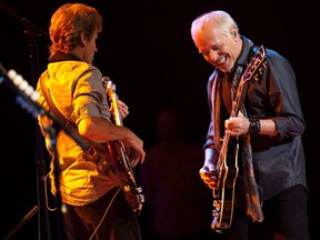 Photo of Stanley Sheldon (left) and Peter Frampton by Michelle Berg/ The Gazette