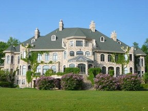 This Hudson mansion once listed for $5.4 million is to be auctioned off today: photo courtesy of Grand Estates Auction Co.