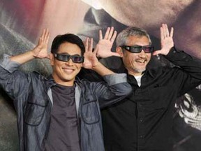 Actor Jet Li (L) and film director Tsui Hark. Fantasia will show Ocean Heaven, starring Jet Li, and Detective Dee and the Mystery of the Phantom Flame, directed by Tsui Hark.
(STR/AFP/Getty Images)