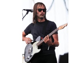 Malajube's singer and guitarist Julien Mineau performs at the Osheaga Music and Arts Festival in Montreal, July 31, 2011