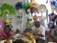 Inside Roots, one of the city's mas camps, where costumes are readied for Montreal’s 36th annual Carifiesta parade (All photos by Richard Burnett)