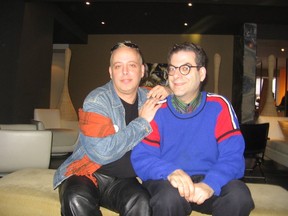 Bugs and Michael Musto at Montreal's OPUS Hotel
