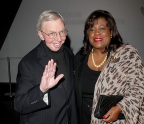 File photo of film critic Roger Ebert (L) and wife Chaz Ebert at the 2009 Toronto International Film Festival (Jason Merritt/Getty Images)