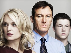 Here's the premise for Awake: Detective Michael Britten (Jason Isaacs, Brotherhood) wakes up from a car accident to learn that his wife, Hannah (Laura Allen, Mona Lisa Smile) died in the crash. But when he wakes again, his wife is alive, but his son, Rex (Dylan Minnette, Saving Grace) died in the accident. Photograph by: Handout , Shaw Media