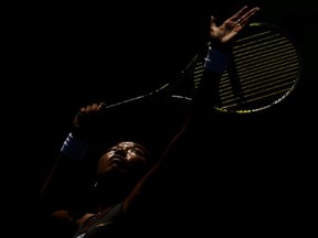 KEY BISCAYNE, FL - MARCH 23:  Vania King of the USA serves to Ana Ivanovic of Serbia during Day 5  at Crandon Park Tennis Center at the Sony Ericsson Open on March 23, 2012 in Key Biscayne, Florida.  (Photo by Al Bello/Getty Images)