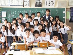 Photo from Japanese movie I Wish (Kiseki). Despite the presence of so many children, the film is charming and funny, not saccharine.