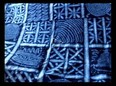 Indigo-dyed fabric. Screen grab from the documentary Blue Alchemy: Stories of Indigo