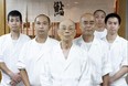 Sushi chef Jiro Ono (centre) and his team. Courtesy Magnolia Pictures.