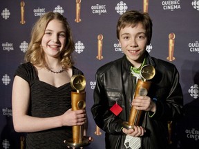 Sophie Nelisse, Emilien Neron from Monsieur Lazhar. Gazette photo by Vincenzo D'Alto.