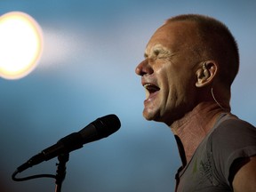 Photo of Sting at the Montreux Jazz Festival taken July 11, 2011 by Fabrice Coffrini (AFP/ Getty Images)