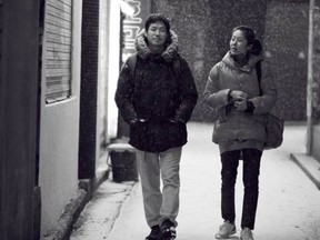 Scene from the Korean movie The Day He Arrives, directed by Hong Sang-soo.