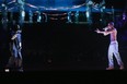 INDIO, CA - APRIL 15:  Rapper Snoop Dogg (L) and a hologram of deceased Tupac Shakur perform onstage during day 3 of the 2012 Coachella Valley Music & Arts Festival at the Empire Polo Field on April 15, 2012 in Indio, California.  (Photo by Christopher Polk/Getty Images for Coachella)