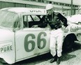 Montreal stock-car racing legend Dick Foley -- pictured here with his stock car in 1959 -- is being inducted into the Canadian Motorsport Hall of Fame at a gala in Toronto on April 21 (Photo courtesy Eva and Richard "Dick" Foley)