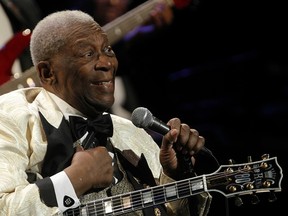 B B King in concert at Salle Wilfred Pelletier in Place des Arts in Montreal, on Tuesday, May 29, 2012. Photograph by: Dave Sidaway / THE GAZETTE