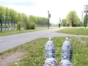 Rollerblading on the Lachine canal (photo by Jennifer Nachshen)
