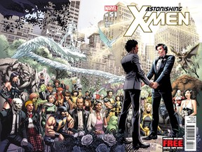 Marvel Comics Canadian superhero Northstar marries his boyfriend Kyle in  the new June 2012 issue of Astonishing X-Men, which hits comic stands on June 20 (All photos/visuals courtesy Marvel Comics)