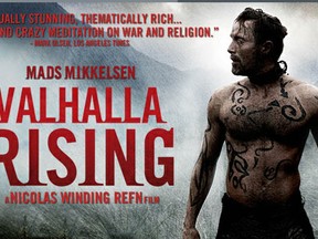 Mads Mikkelsen in Valhalla Rising, a film by Nicolas Winding Refn. Image is from web site of IFC film, which distributes Valhalla Rising.