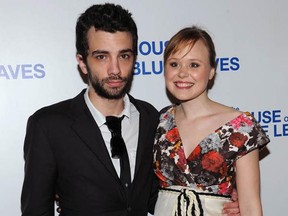 Jay Baruchel and Alison Pill at Sardi's on April 25, 2011 in New York City.  The two will marry later this year. (Henry S. Dziekan III/Getty Images)