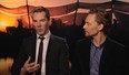 Actors Benedict Cumberbatch (left) and Tom Hiddleston talk about their roles as cavalry officers in Steven Spielberg's movie War Horse.