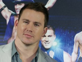 Channing Tatum in Berlin this week promoting the movie Magic Mike. Photo by Joerg Carstensen/Getty Images.