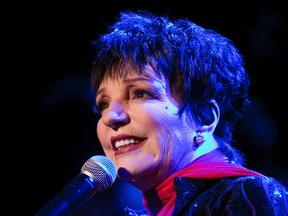 Legendary performer Liza Minnelli performs at the Salle Wilfrid-Pelletier of Place des Arts as part of the Montreal International Jazz Festival in Montreal Thursday, July 5, 2012.  (John Kenney/THE GAZETTE)